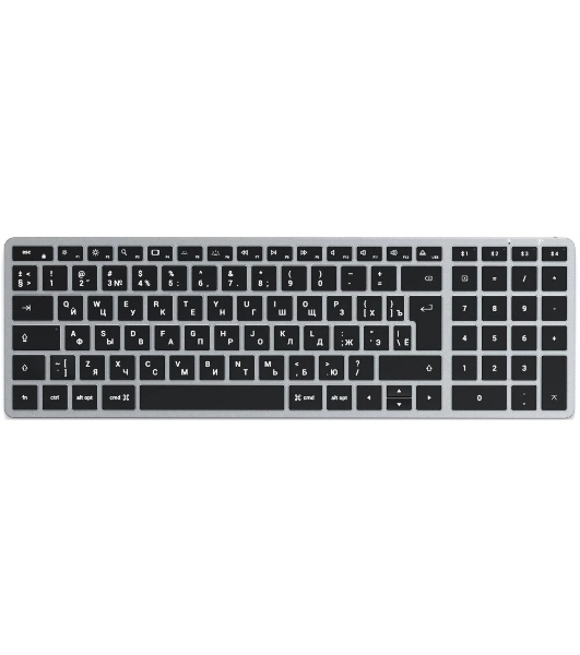 Клавиатура Satechi Slim X2 беспроводная, Bluetooth, серый