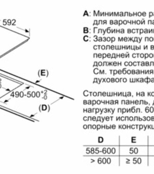 Индукционная варочная панель Bosch PUG61KAA5E черный