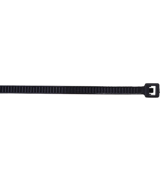 Нейлоновые стяжки Fortisflex КСС 3х100 черный 100 штук