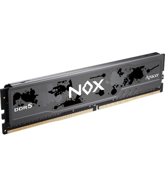 Оперативная память Apacer Nox, DDR5, 32Gb (2x16Gb), 5200MHz, CL40, DIMM, радиатор, серый/черный