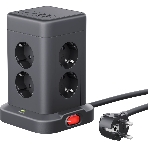 Сетевой фильтр Defender ILS 453 (3 м, 8 розеток, 2USB-A, 2USB-C), фото 1