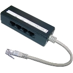 Сплиттер Lanmaster TWT-4U1 черный, фото 1