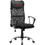 Кресло Defender ATX черный, сетка, 120 кг, механизм качания, фото 1