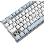 Клавиатура проводная A4Tech Fstyler FS100 Neon, USB, синий/белый, фото3