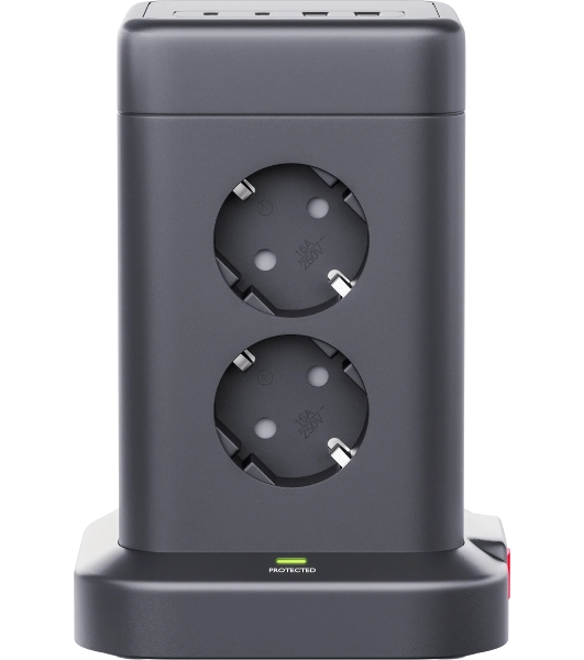 Сетевой фильтр Defender ILS 453 (3 м, 8 розеток, 2USB-A, 2USB-C)