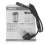 Термопот Aresa AR-4001 '230 В, 50 Гц, 650 Вт, Объем: 3 л Мощность: 650 Вт, Материал корпуса: нержавеющая сталь Материал колбы: нержавеющая сталь Закрытый нагревательный элемент Механическая помпа Поддержание температуры Индикатор уровня воды Индикация режима работы Электронное управление Длина шнура: 1 м 2 температурных режима Блокировка крышки Автоматическое отключение при закипании Защита от перегрева и включения без воды Съемная крышка Съемный шнур Ручка для переноски', фото9