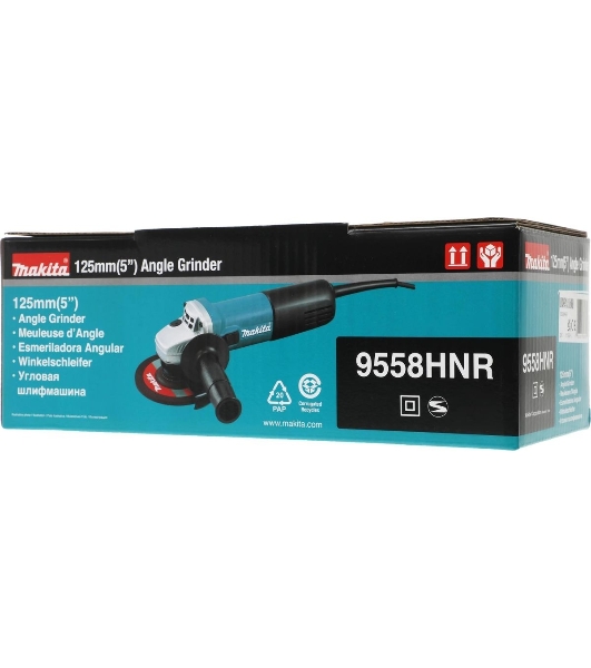 Угловая шлифовальная машина машина Makita 9558HNR 840Вт 11000об/мин рез.шпин.:M14 d=125мм
