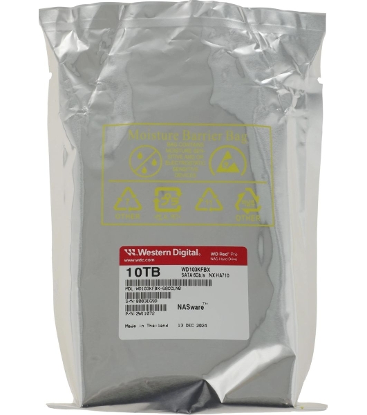 Жесткий диск Western Digital SATA-III 10Tb WD103KFBX Red Pro (7200rpm) 512Mb 3.5'