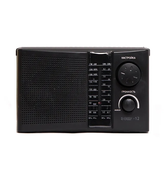 Радиоприемник ЭФИР 12 FM 64-108МГц, бат. 2*R20, 220V