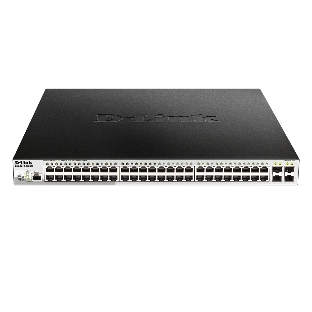 Коммутатор D-Link DGS-1210-52P/ME/B1A, 48×1 Гбит/с + 4×1 Гбит/с SFP, управляемый