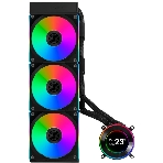 Система жидкостного охлаждения Lian Li HydroShift II LCD-C 360CL Black, 360 мм, 3x120 мм, 200-2600 об/мин, 31 дБ, 4-pin PWM, ЖК-дисплей, ARGB, черный, фото3