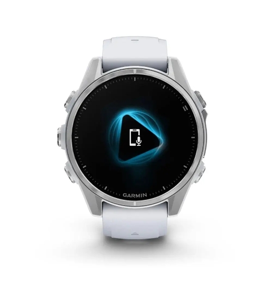 Умные часы Garmin Fenix 8, 1.3' AMOLED, 4G, Wi-Fi, Bluetooth, NFC, WR100, серебристый / белый