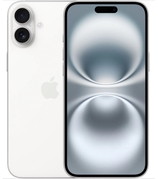 Смартфон Apple iPhone 16, 8/256Gb, белый