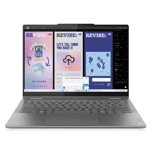 Ноутбук Lenovo Yoga 7 2-in-1 14ILL10 14'(1920x1200 OLED)/Touch/Intel Core Ultra 5 226V(2.1Ghz)/16384Mb/512PCISSDGb/noDVD/Int:Intel Arc graphics/Cam/BT/WiFi/70WHr/war 1y/1.38kg/luna grey/Win11Home + 65W, Pen, RU kbd