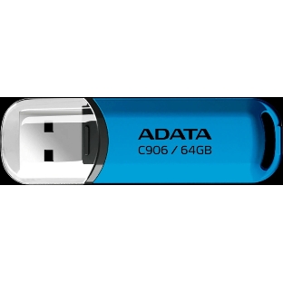 Флешка USB ADATA Classic C906 (AC906-64G-RWB), 64Gb, USB 2.0, R/W 15/5, синий