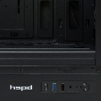 Компьютерный корпус без блока питания HSPD M510, Mesh Mid Tower, черный, TG, 0.5 SPCC, no fans ATX, mATX, mITX 180/280/160мм 1x2.5', 1x3.5', 7xPCI 1xUSB-A 3.0, 1xUSB-A 1.0 517x277x418мм, фото6