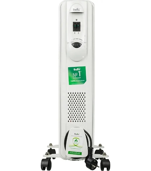 Обогреватель масляный Ballu Comfort BOH/CM-11WDN (11 секций) белый, 2200 Вт, 27 м2, термостат