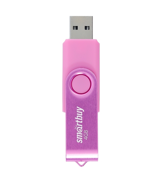 Флешка USB Smartbuy R/W Twist Pink (SB004 Gb2TWP), 4 Gb, USB 2.0, R/W 10/7, розовый