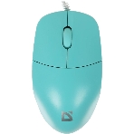 Мышь проводная Defender Azora MB-241 голубой, 1200 dpi, USB, кнопки - 3, фото 1