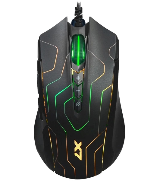 Мышь проводная A4Tech X89 Maze черный, 2400 dpi, USB, кнопки - 8