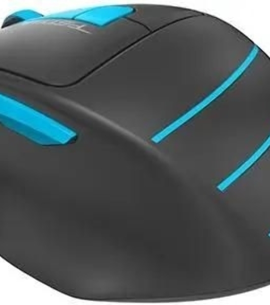 Мышь беспроводная A4Tech Fstyler FG30 серый/синий, 2000 dpi, радиоканал, USB, кнопки - 5