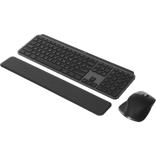 Комплект клавиатура+мышь Logitech MX Keys S Combo беспроводной, USB, 8000 DPI, серый