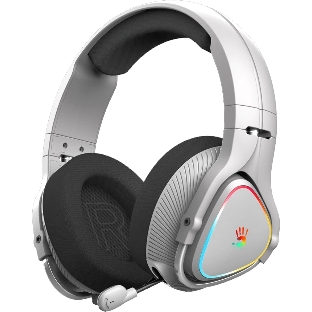 Гарнитура проводная с микрофоном A4Tech Bloody MR710 серый BT оголовье (MR710 GREY)