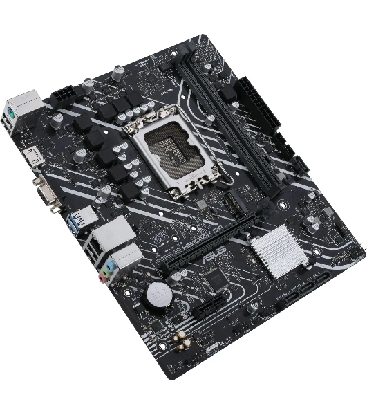 Материнская плата ASUS PRIME H610M-K D4, LGA 1700, Intel H610, 2xDDR4, 4xSATA, 1xM.2, 1xPCIe 4.0 x16, 1xPCI, 1xHDMI, 1xVGA, 1x 1Gb LAN, 2xUSB-A 2.0, 2xUSB-A 3.2 Gen 1, 3x3.5 мм, 7.1, mATX