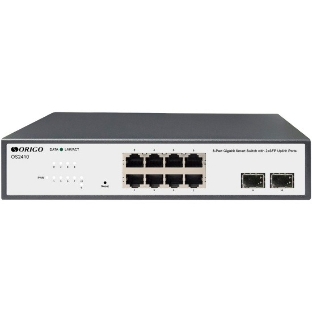 Коммутатор настраиваемый L2 8x1000Base-T, 2x1000Base-X SFP, комплект для установки в 19' стойку ORIGO OS2410/A1A
