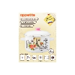 Кастрюля Appetite 1RD201М Париж с крышкой, эмалированная сталь, цилиндрическая 4 л, фото5