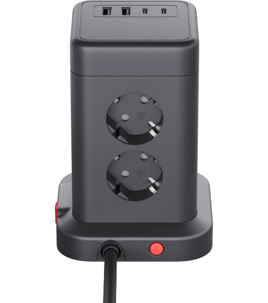 Сетевой фильтр Defender ILS 453 (3 м, 8 розеток, 2USB-A, 2USB-C)