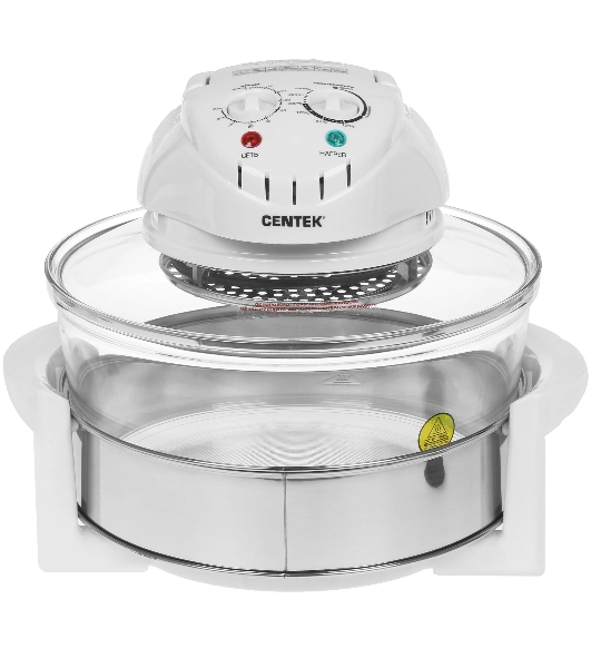 Аэрогриль Centek Ct-1456 белый, 1400 Вт, 12 л, механическое управление, 0 программ