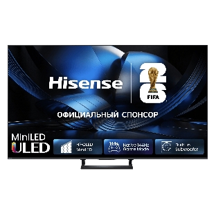 Телевизор Hisense 75' 75U7S серый, 4K UltraHD, 3840x2160 Mini LED, Smart TV