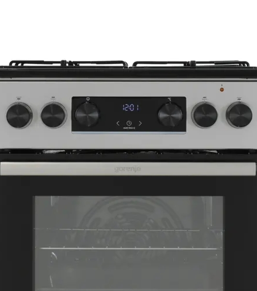 Плита комбинированная Gorenje GK5C60SJ серый, конфорок 4 газовых, духовка 62 л, 50 см x 85 см x 59.4 см