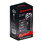 Электробритва SAKURA SA-5428BK 3гол, триммер, сух/влаж. бритье, черный, фото2