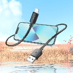 Кабель Hoco X96 Hyper iP USB (m)-Lightning (m) 1м черный коробка, фото4
