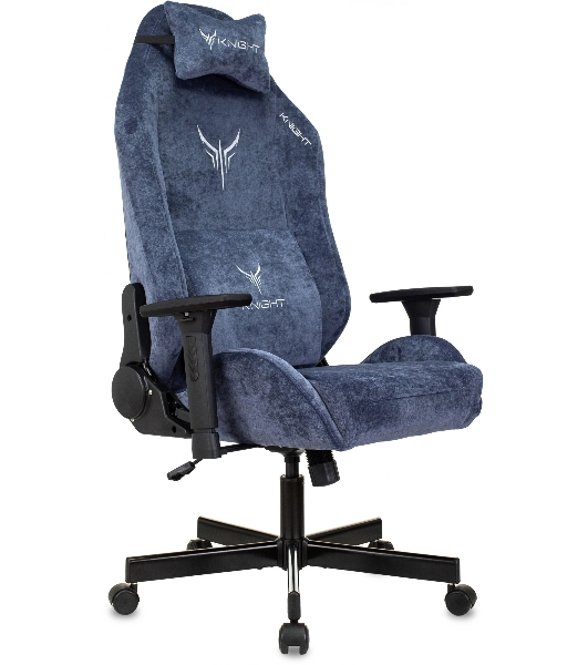 Кресло Knight N1 Fabric синий, ткань, 120 кг, механизм качания