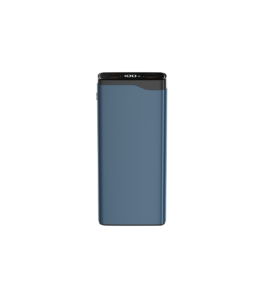 Портативный аккумулятор OLMIO QL-20, 20000mAh, 22.5W, QuickCharge3.0/PowerDelivery, LCD, голубой