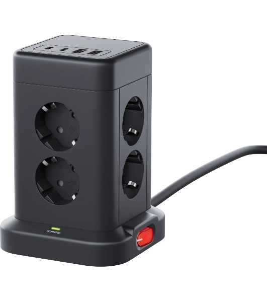 Сетевой фильтр Defender ILS 453 (3 м, 8 розеток, 2USB-A, 2USB-C)