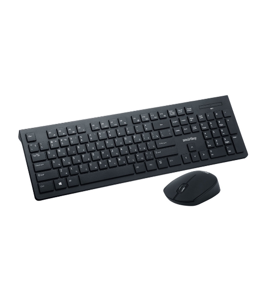 Комплект клавиатура+мышь Smartbuy 206368AG беспроводной, USB, 1600 DPI, чёрный