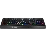Клавиатура проводная MSI VIGOR GK20 RU черный USB Multimedia for gamer LED (подставка для запястий), фото4