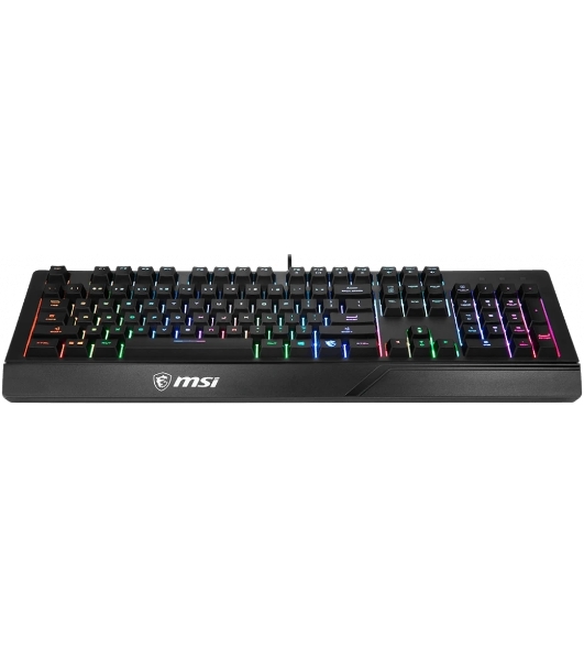 Клавиатура проводная MSI VIGOR GK20 RU черный USB Multimedia for gamer LED (подставка для запястий)