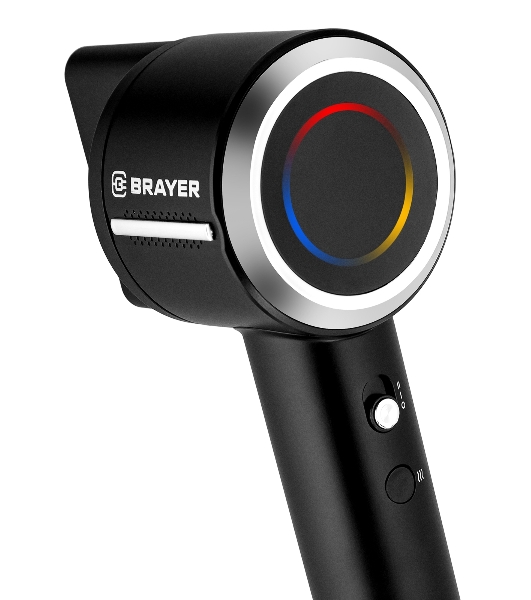 Фен BRAYER BR3028 черный, 1600 Вт, ионизация