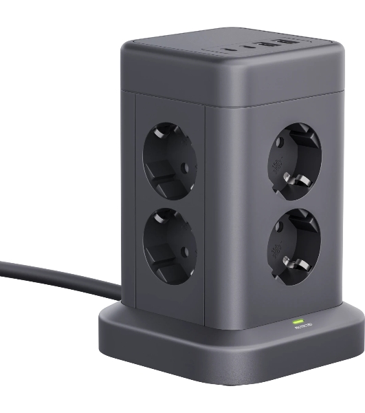Сетевой фильтр Defender ILS 453 (3 м, 8 розеток, 2USB-A, 2USB-C)