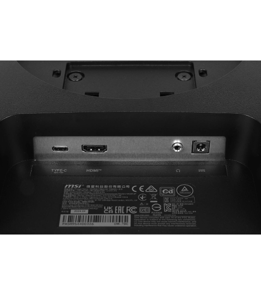 Монитор 23.8' MSI Modern MD2412P IPS 1920x1080, 100 Гц, 4 мс, 16:9, 300 кд/м2, 1xHDMI, 1xUSB-C, 1x3.5 мм, черный