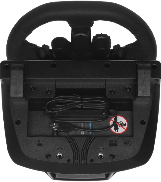 Руль Logitech G923 10кноп. (с педалями) черный