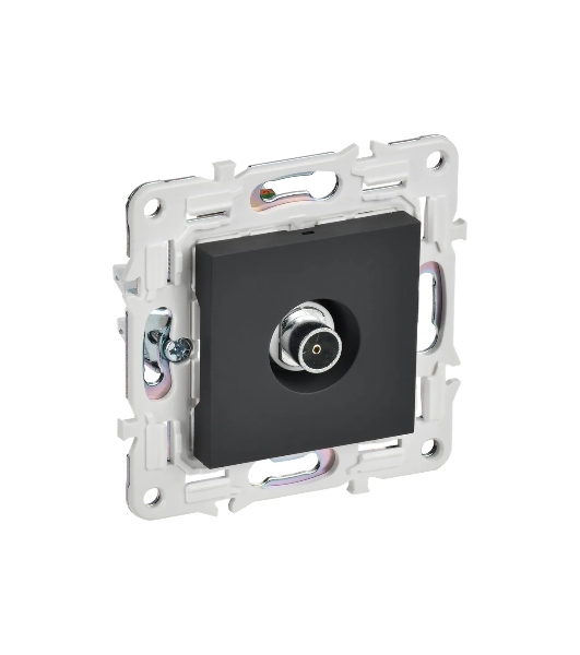 Розетка TV оконечная IEK SKANDY SK-A12G (SK-A10-O-K53) графит