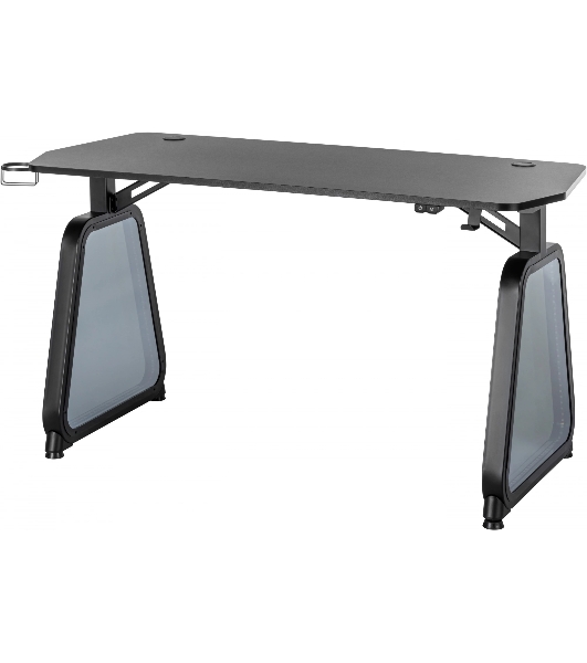 Стол игровой Cactus CS-GMD-BK-RGb столешница МДФ, черный каркас черный 136x60x75 см