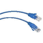 Шнур комм. Cabeus, кат. 5е, неэкр., U/UTP, RJ45/RJ45, LSZH, AWG24, 0.5м, синий, фото 1
