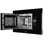 Встраиваемая микроволновая печь Monsher MMH 201 B, 59.3х38.5х31.3 см, мощность микроволновой печи 800-1250 Вт, мощность гриля 1000 Вт, 5 уровней мощности, электронное управление, многофункциональный дисплей, режим Микроволны/Гриль/Комби, автоменю8 программ, блокировка от детей, быстрый пуск, Принадлежности: высокая решетка для гриля, поворотный стол 245 мм, объем 20 л, : черный/стекло, фото4